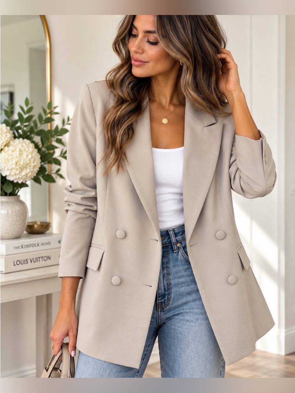 Meshki Madison Oversized Blazer in Black